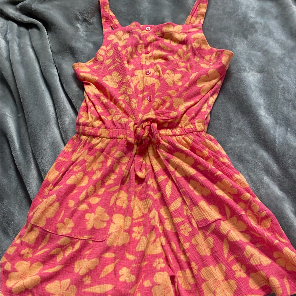 Falls Creek Pink and Orange Patterned Dress